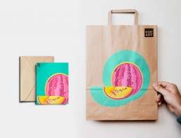 Kunst Handel Tüten bedrucken Werbeauftritt mit Kunst