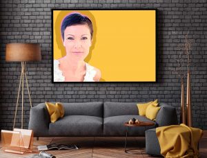 Kunst Privat Individuelle Wandbilder und kreative Wandgestaltung fürs Wohnzimmer
