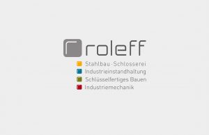 Kunst im Unternehmen Roleff Stahlbau und Schlosserei Logo